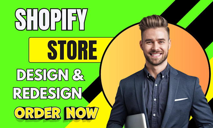 Gig Preview - Design, redesign shopify store, shopify dropshipping store, shopify website