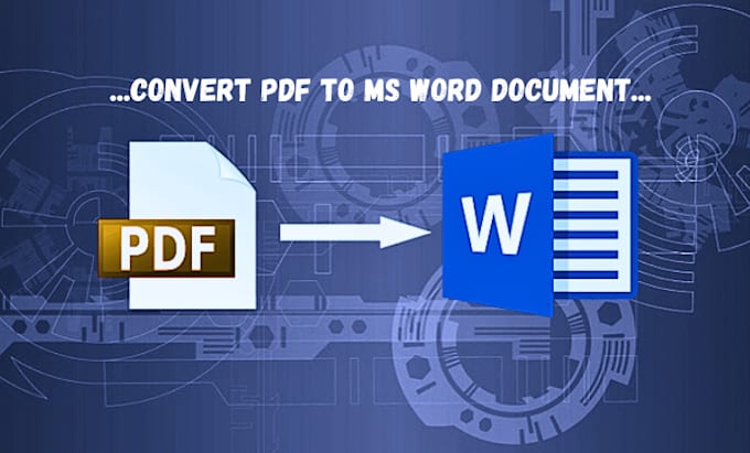 Gig Preview - Convert PDF to word, create word documents, and excel spreadsheets