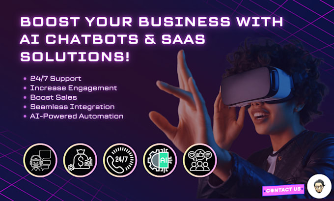 Gig Preview - Craft powerful ai chatbots and saas solutions to boost your business