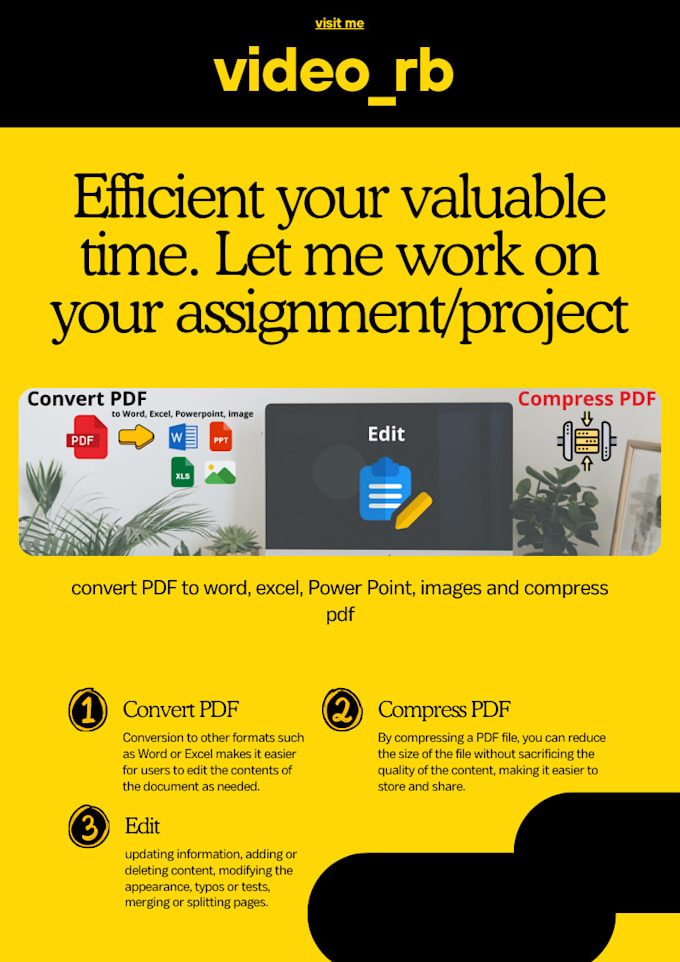 Gig Preview - Do convert and compress pdf according to your wishes