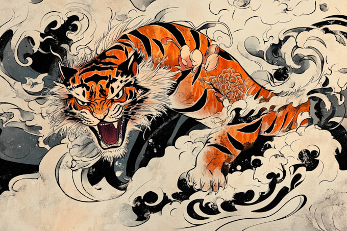 Gig Preview - Create original tattoo designs and illustrations in japanese style