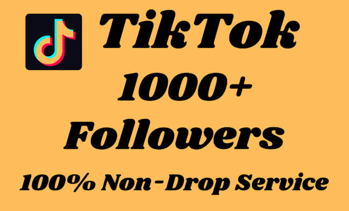 Gig Preview - Get fast 3000 real tiktok followers guarantee