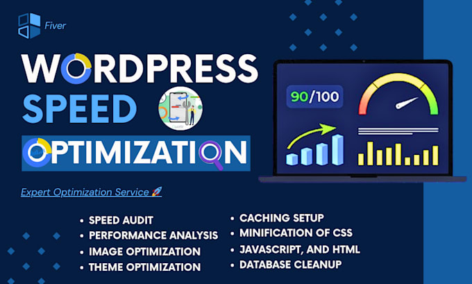 Gig Preview - Do wordpress website speed optimization