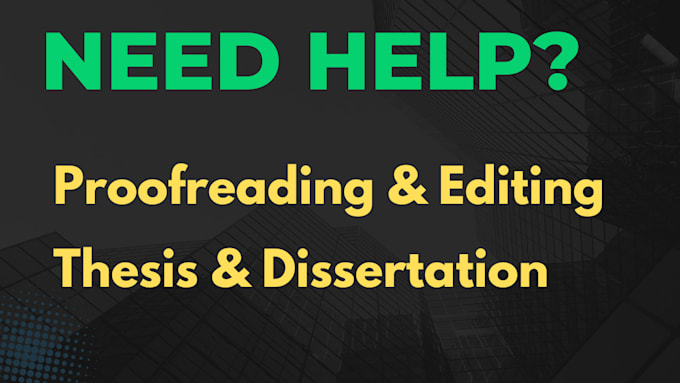 Gig Preview - Edit your writings, proofread article thesis dissertation paper