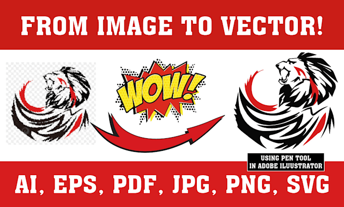 Gig Preview - Convert, redesign, or fix your logo to vector ai svg format