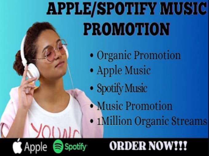 Gig Preview - Do 30days apple music promotion, apple music promotion