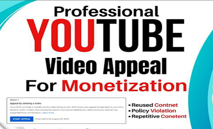 Bestseller - do professional winning youtube appeal video for monetization suspension