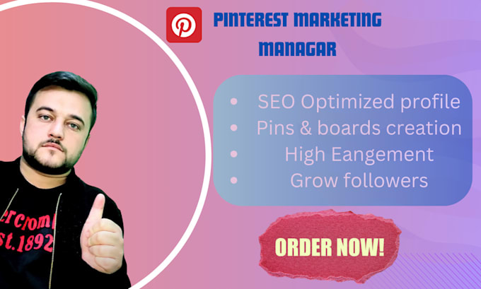 Gig Preview - Grow and manage SEO pinterest pins boards professionally