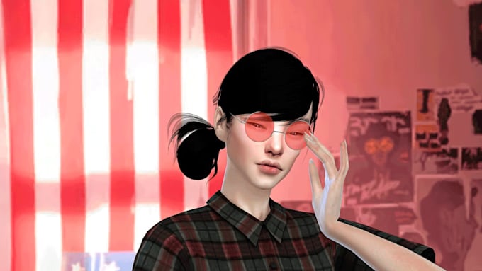 Gig Preview - Design realistic sim and sim character for you in sims 4