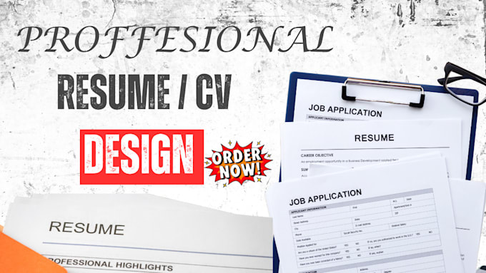 Bestseller - create cv resume design resume writing  resume cover letter cv resume design