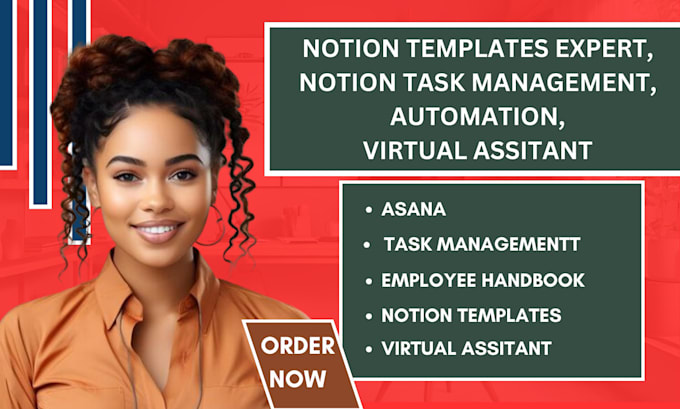 Gig Preview - Build notion, customised notion templates, notion task management, notion expert