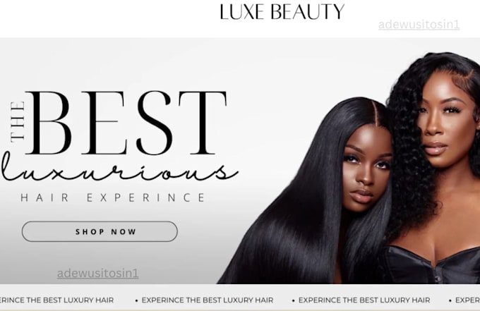 Bestseller - build cosmetic shopify store, jewelry shopify website, hair extension website