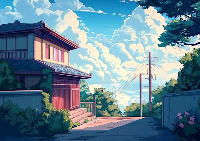 Gig Preview - Make an background anime any in style for you