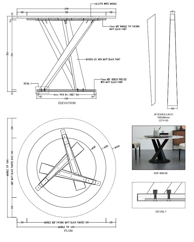 Gig Preview - Draft millwork technical shop drawings