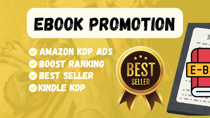 Bestseller - do book promotion ebook marketing on amazon and kindle KDP