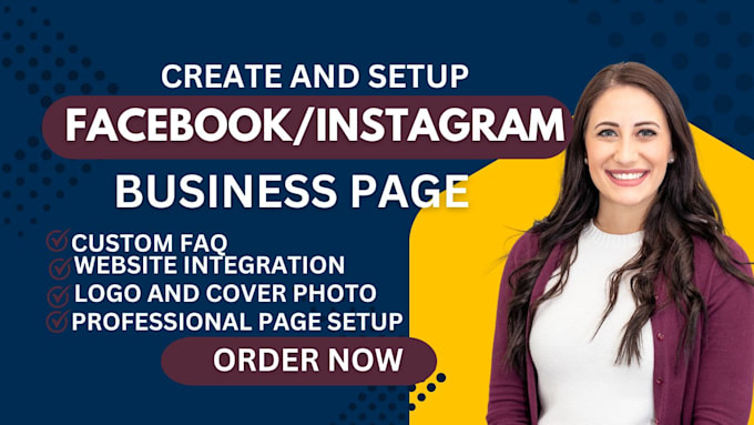 Bestseller - create and setup facebook business page, instagram page, social media setup