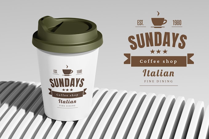 Gig Preview - Create premium coffee label, coffee logo and coffee branding