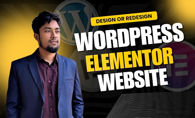 Gig Preview - Design, redesign, or rebuild wordpress website with elementor pro