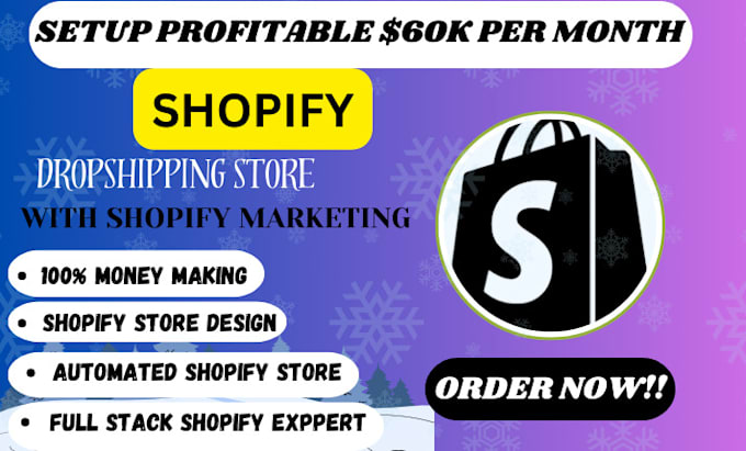 Bestseller - launch a profitable shopify dropshipping store, set up your shopify store