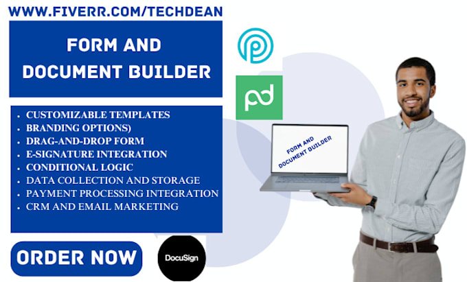 Gig Preview - Setup form and document builder  proposify docusign pandadoc jotform  zohoform