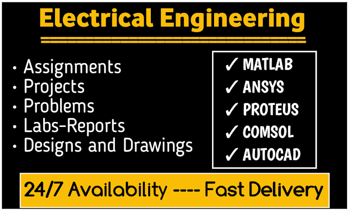 Gig Preview - Do electrical engineering tasks