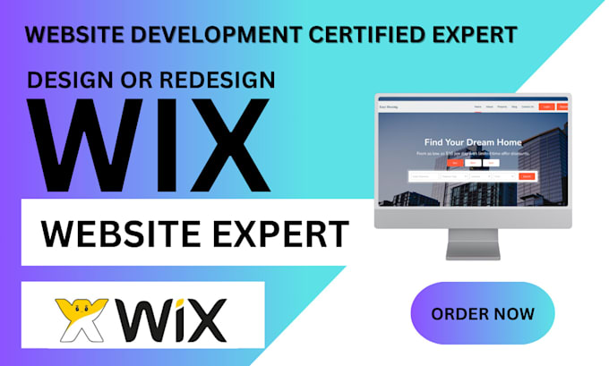 Gig Preview - Build wix website design or redesign wix website redesign wix development, SEO