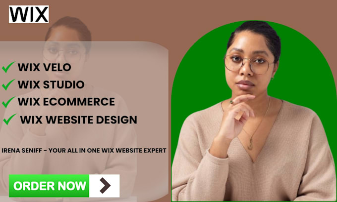 Gig Preview - Design with wix studio wix website wix adi wix ecommerce wix velo wix blog