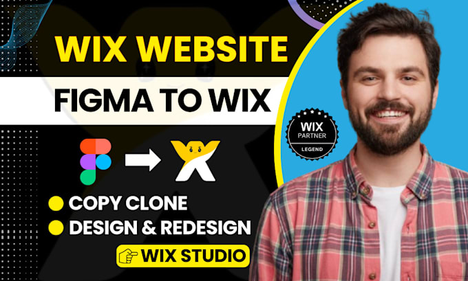 Bestseller - design wix website redesign clone figma to wix, landing page, wix studio website