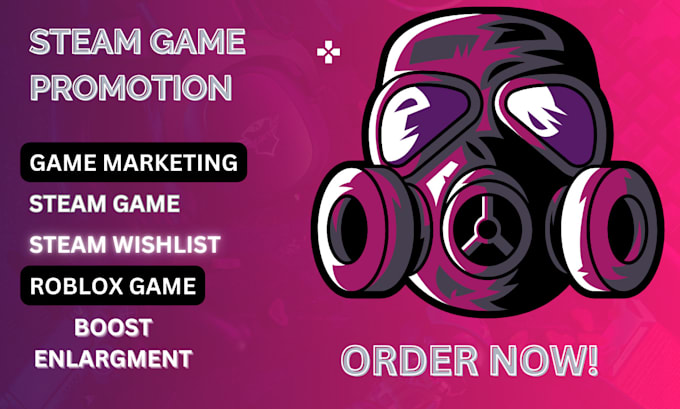 Gig Preview - Do steam game promotion, game marketing, steam game, game promotion