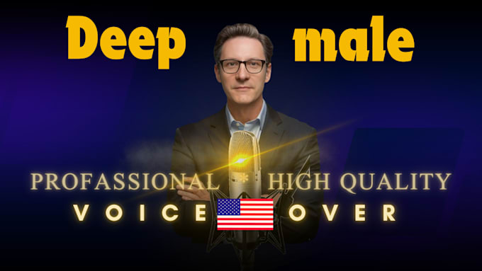 Gig Preview - Record an american male voice over