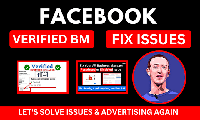 Gig Preview - Create verified fb business manager or fix disabled ad account,bm verified