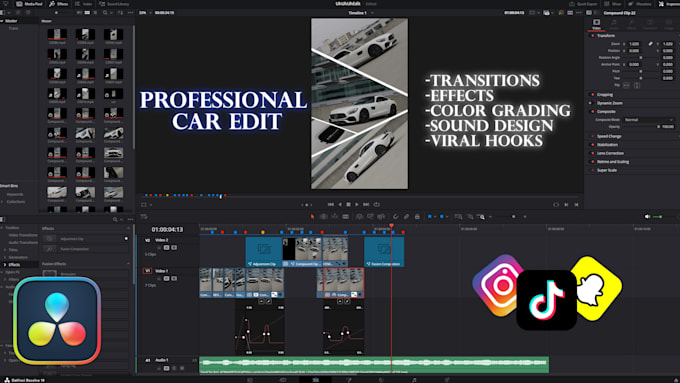 Gig Preview - Edit a professional car edit for you