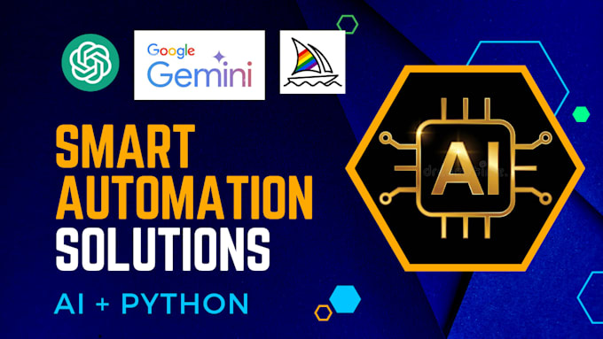 Gig Preview - Automate tasks and build smart solutions with ai apis and python