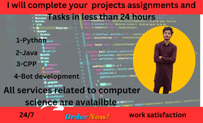 Gig Preview - Do python ,java ,cpp, scripts, automation, coding assignment, programming tasks