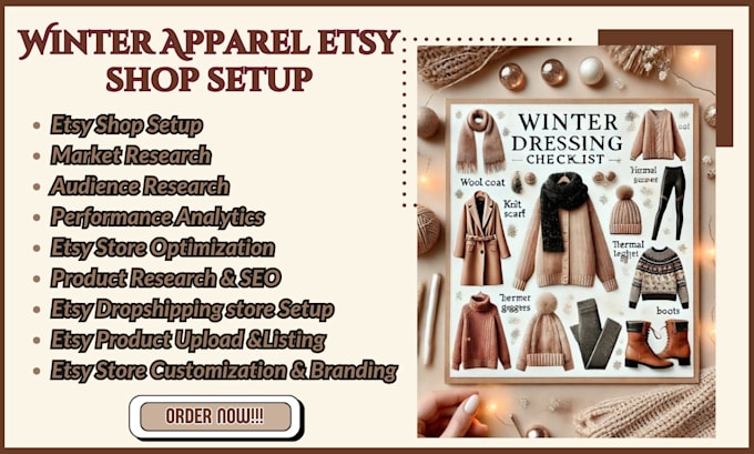 Bestseller - setup winter apparel etsy shop etsy winter clothing dropshipping store etsy seo