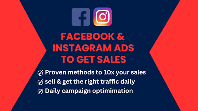 Gig Preview - Run your facebook and instagram campaign to get sales