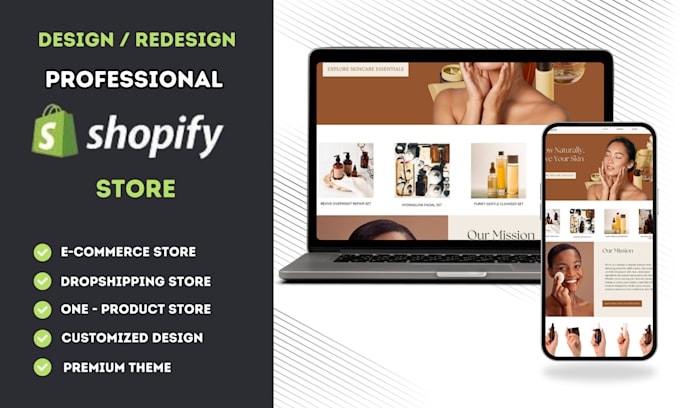 Bestseller - design or redesign shopify store, dropshipping store or shopify website