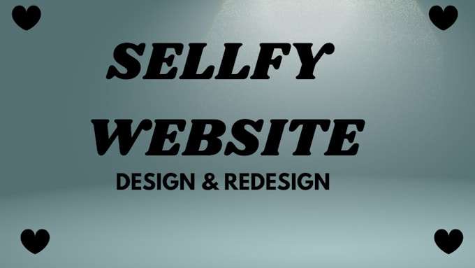 Gig Preview - Sellfy design website redesign sellfy design