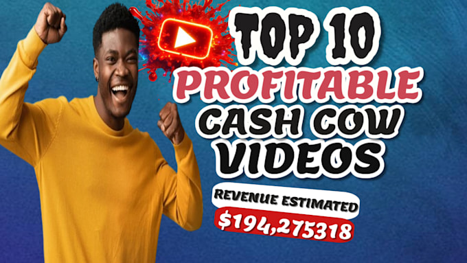 Gig Preview - Create 10x automated cash cow, cash cow youtube, cash cow channel, viral tik tok