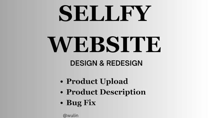 Gig Preview - Sellfy design redesign sellfy websitedesign