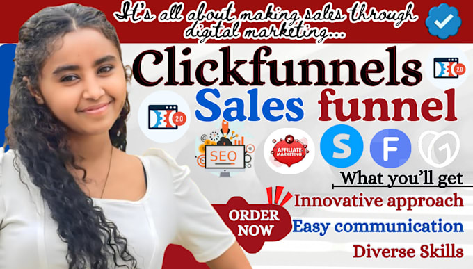 Gig Preview - Build high converting sales funnels on clickfunnels, systeme io, and gohighlevel