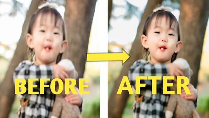 Bestseller - fixed blurry photos, upscale and retouch with quick delivery