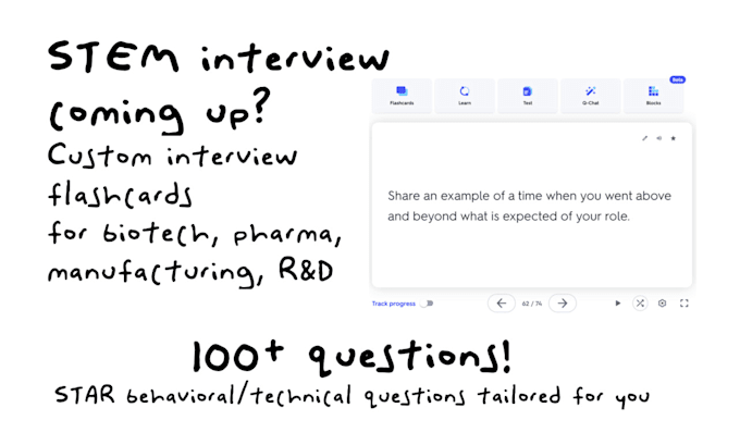 Gig Preview - Make interview prep flashcards customized to the stem role