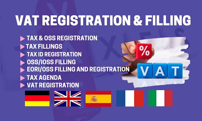 Bestseller - do vat oss registration and tax filling for uk, germany, spain, italy and france