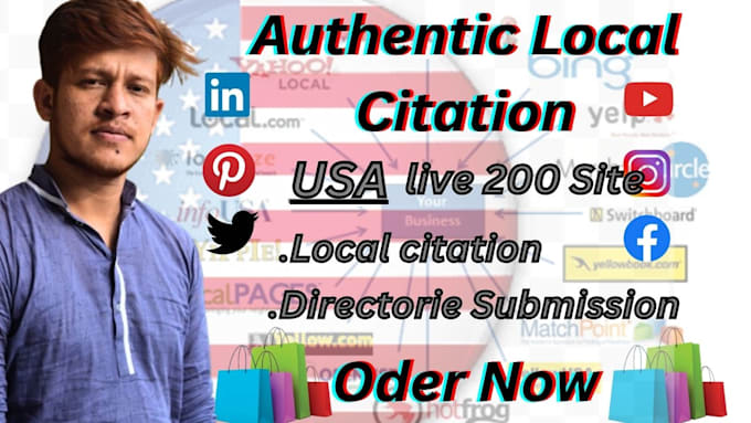 Gig Preview - Do authentic 200 local citation for USA google listing