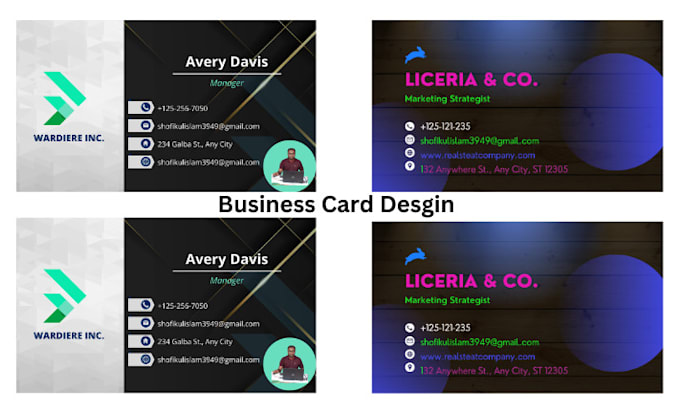 Gig Preview - Do professional business card designer and exceptional logo