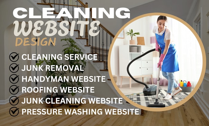 Gig Preview - Junk cleaning website pressure washing website cleaning service website