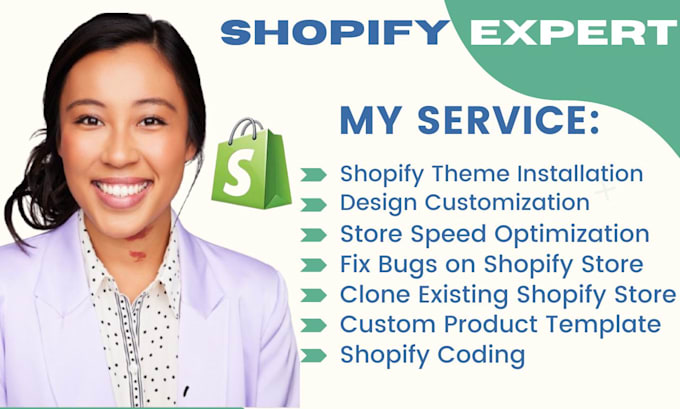 Gig Preview - Do shopify coding fix bug shopify theme customization shopify clone and SEO