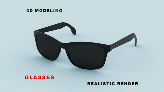 Gig Preview - 3d modeling and rendering glasses, eyewear and sunglasses