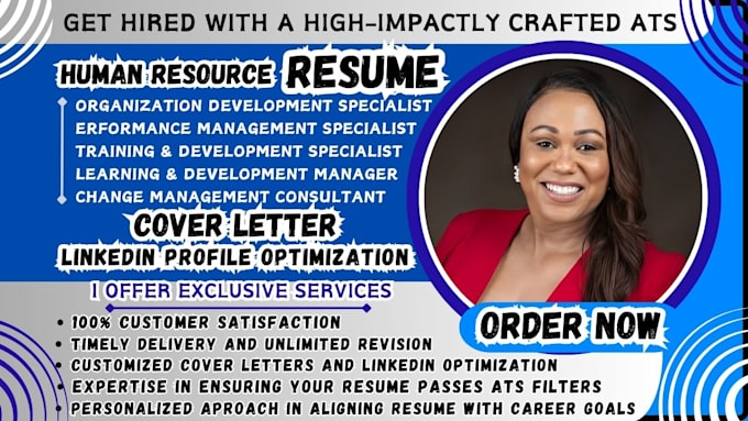 Gig Preview - Write an ats optimized HR generalist, coordinator resume that secure your career